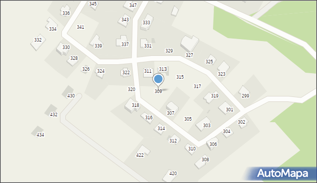 Dorotowo, Dorotowo, 309, mapa Dorotowo
