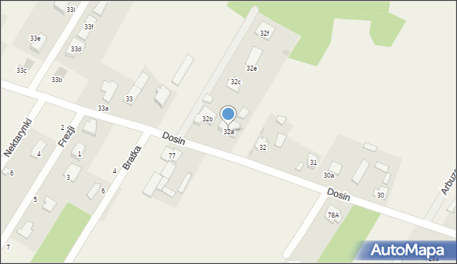 Dosin, Dosin, 32a, mapa Dosin