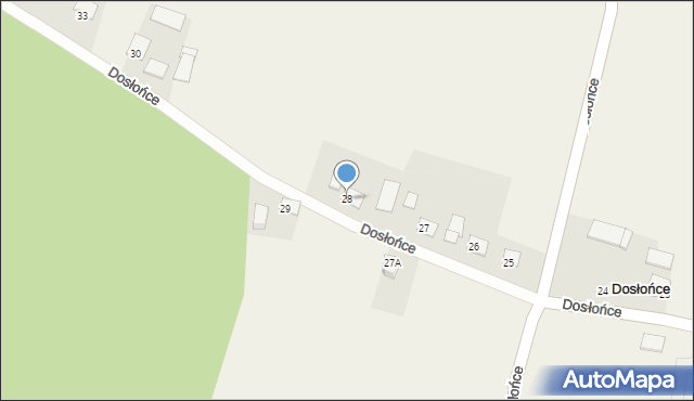 Dosłońce, Dosłońce, 28, mapa Dosłońce