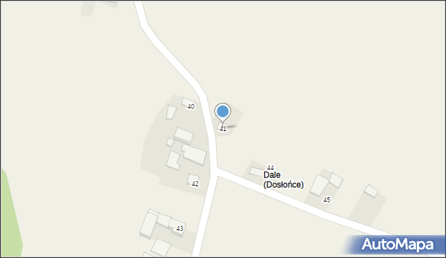 Dosłońce, Dosłońce, 41, mapa Dosłońce