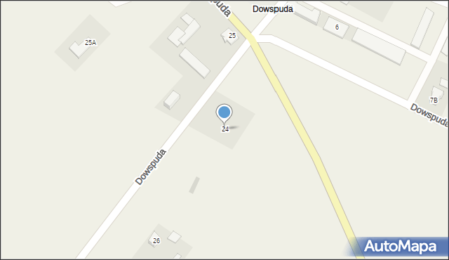 Dowspuda, Dowspuda, 26a, mapa Dowspuda