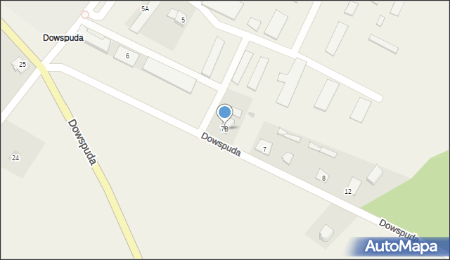 Dowspuda, Dowspuda, 7B, mapa Dowspuda