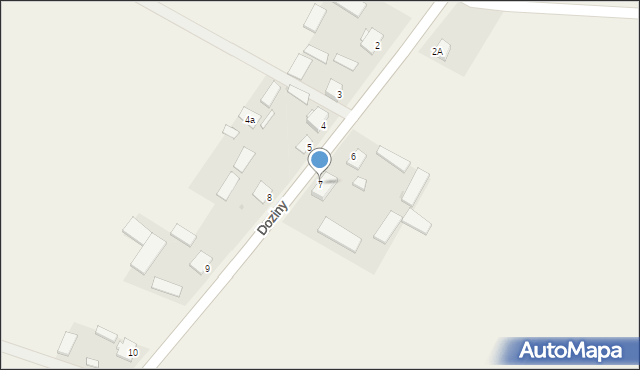 Doziny, Doziny, 7, mapa Doziny