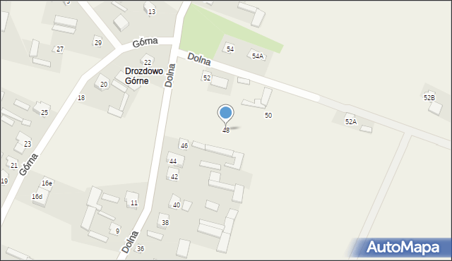 Drozdowo, Dolna, 48, mapa Drozdowo