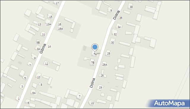 Drozdowo, Dolna, 7A, mapa Drozdowo