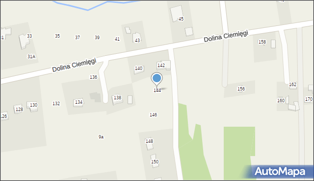 Dys, Dolina Ciemięgi, 144, mapa Dys
