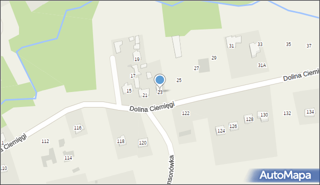 Dys, Dolina Ciemięgi, 23, mapa Dys
