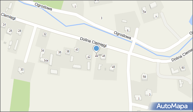Dys, Dolina Ciemięgi, 44, mapa Dys