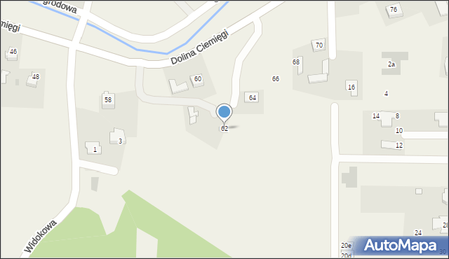 Dys, Dolina Ciemięgi, 62, mapa Dys