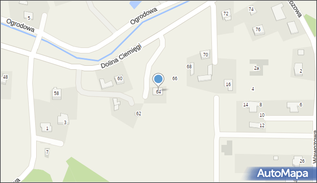 Dys, Dolina Ciemięgi, 64, mapa Dys