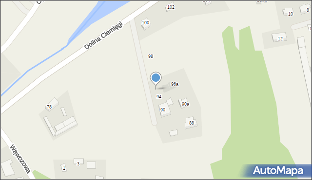 Dys, Dolina Ciemięgi, 96, mapa Dys