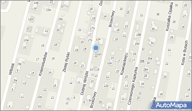 Dziekanów Leśny, Dobrej Wróżki, 12, mapa Dziekanów Leśny