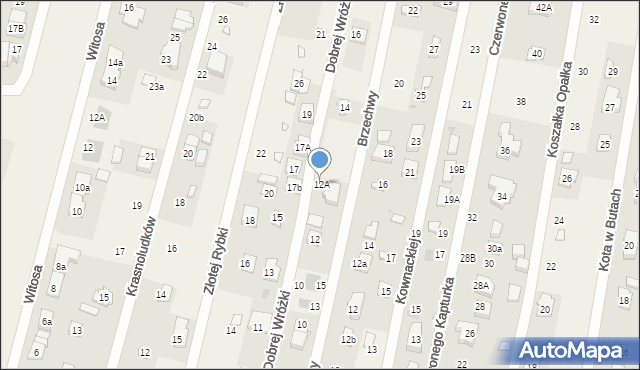 Dziekanów Leśny, Dobrej Wróżki, 12A, mapa Dziekanów Leśny