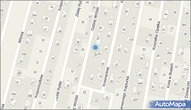 Dziekanów Leśny, Dobrej Wróżki, 22, mapa Dziekanów Leśny