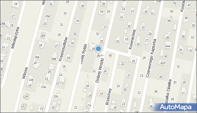 Dziekanów Leśny, Dobrej Wróżki, 23, mapa Dziekanów Leśny