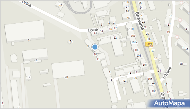 Elbląg, Dolna, 10, mapa Elbląga