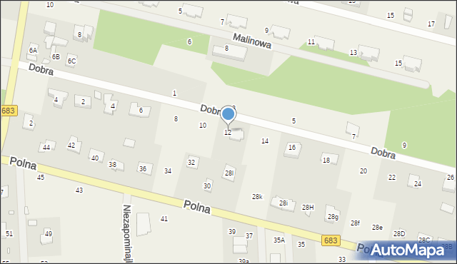 Gabryelin, Dobra, 12, mapa Gabryelin