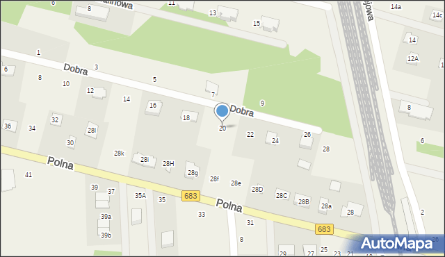 Gabryelin, Dobra, 20, mapa Gabryelin