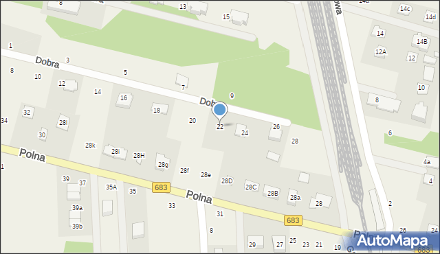 Gabryelin, Dobra, 22, mapa Gabryelin