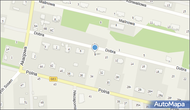 Gabryelin, Dobra, 8, mapa Gabryelin