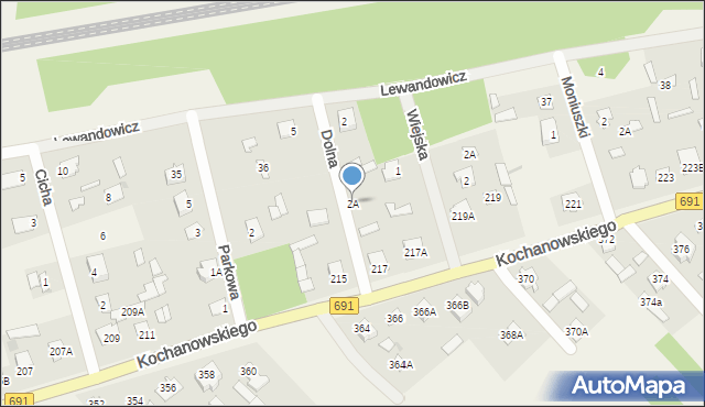 Garbatka-Letnisko, Dolna, 2A, mapa Garbatka-Letnisko