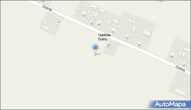 Garbów, Dolna, 37, mapa Garbów