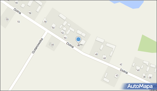 Garbów, Dolna, 48, mapa Garbów