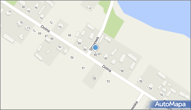 Garbów, Dolna, 62, mapa Garbów