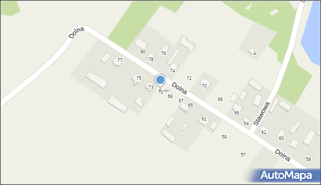 Garbów, Dolna, 71, mapa Garbów