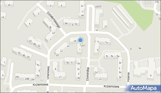 Gdańsk, Dominika Konstantyna, bp., 7b, mapa Gdańska