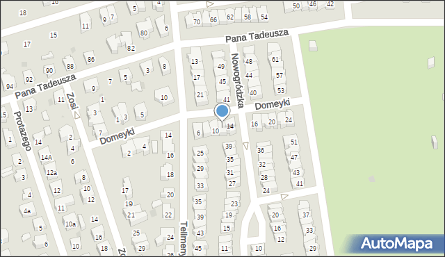 Gdańsk, Domeyki Ignacego, 12, mapa Gdańska