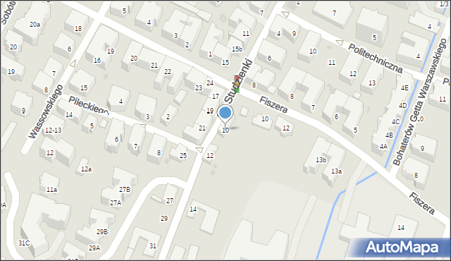 Gdańsk, Do Studzienki, 10, mapa Gdańska