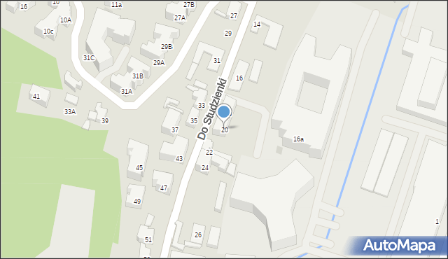 Gdańsk, Do Studzienki, 20, mapa Gdańska
