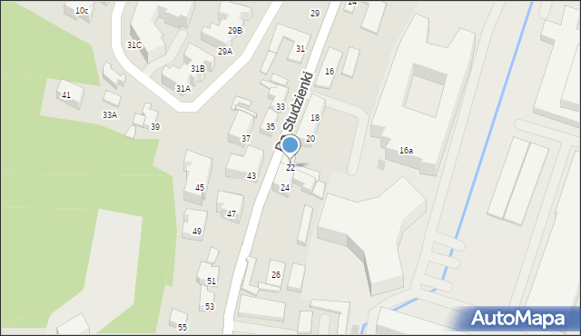 Gdańsk, Do Studzienki, 22, mapa Gdańska