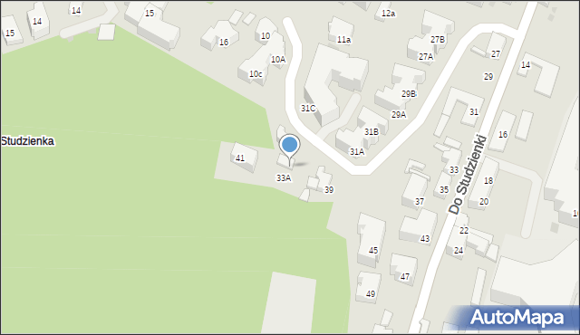 Gdańsk, Do Studzienki, 39a, mapa Gdańska