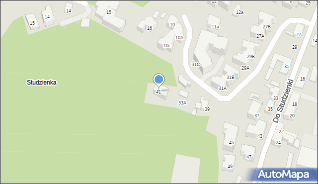 Gdańsk, Do Studzienki, 41, mapa Gdańska