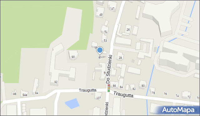 Gdańsk, Do Studzienki, 57, mapa Gdańska