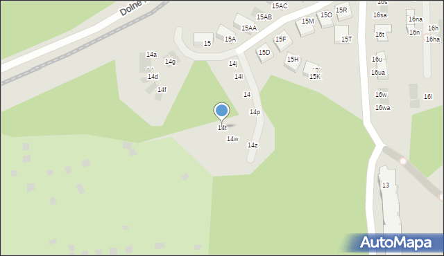 Gdańsk, Dolne Migowo, 14t, mapa Gdańska