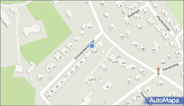 Gdańsk, Doroszewskiego Witolda, 7, mapa Gdańska