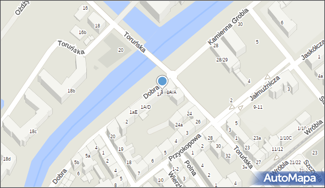 Gdańsk, Dobra, 1A/B, mapa Gdańska
