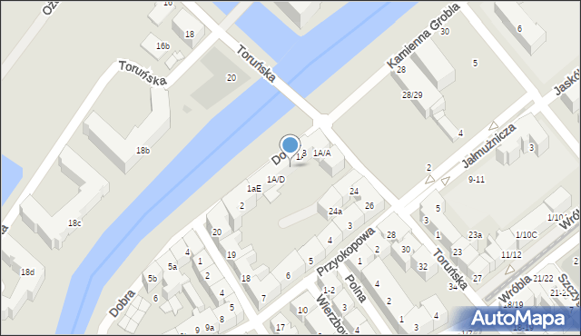 Gdańsk, Dobra, 1A/C, mapa Gdańska