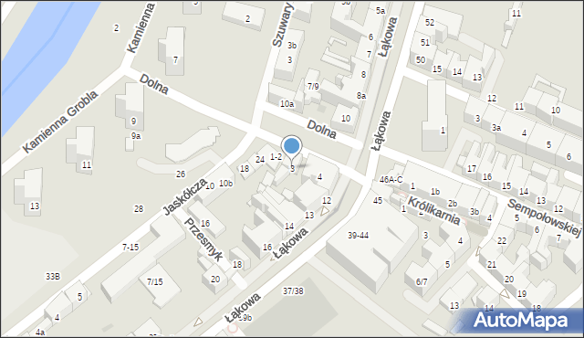 Gdańsk, Dolna, 3, mapa Gdańska