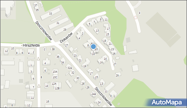 Gdańsk, Dokerów, 12, mapa Gdańska