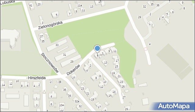 Gdańsk, Dokerów, 5, mapa Gdańska