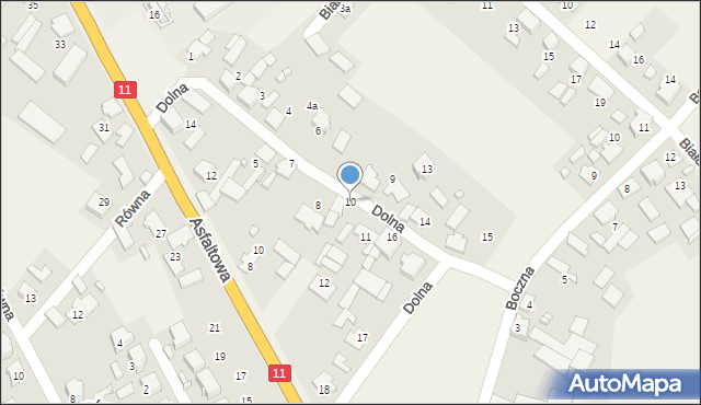 Glinica, Dolna, 10, mapa Glinica