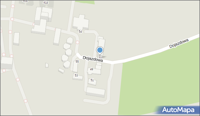 Gliwice, Dojazdowa, 44, mapa Gliwic