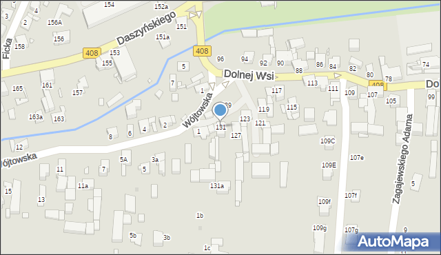 Gliwice, Dolnej Wsi, 131, mapa Gliwic