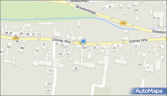 Gliwice, Dolnej Wsi, 29, mapa Gliwic