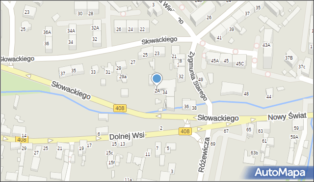 Gliwice, Dolnej Wsi, 2A, mapa Gliwic