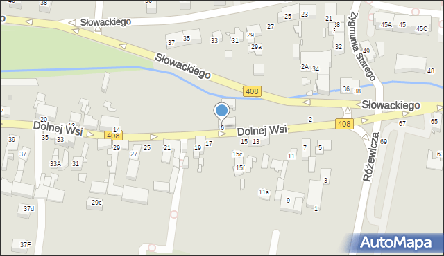 Gliwice, Dolnej Wsi, 6, mapa Gliwic